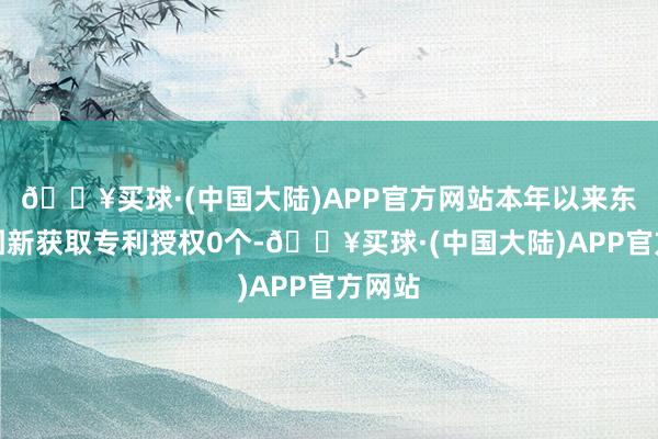 🔥买球·(中国大陆)APP官方网站本年以来东软集团新获取专利授权0个-🔥买球·(中国大陆)APP官方网站