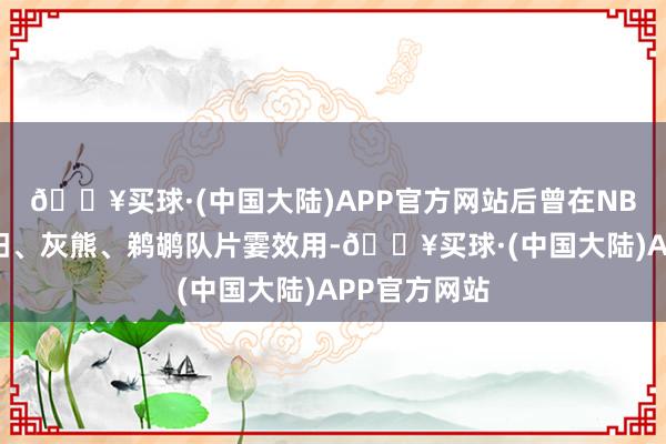 🔥买球·(中国大陆)APP官方网站后曾在NBA掘金、太阳、灰熊、鹈鹕队片霎效用-🔥买球·(中国大陆)APP官方网站