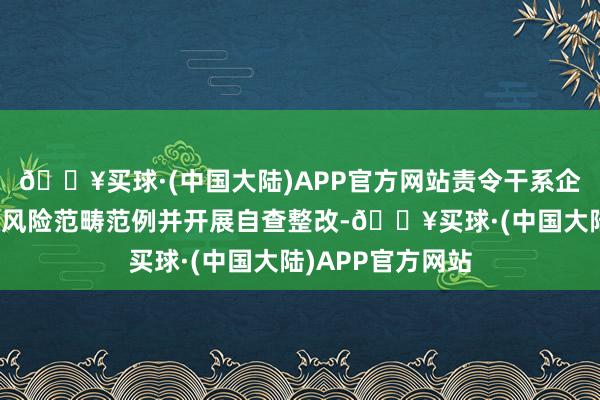 🔥买球·(中国大陆)APP官方网站责令干系企业立即照章弃取风险范畴范例并开展自查整改-🔥买球·(中国大陆)APP官方网站